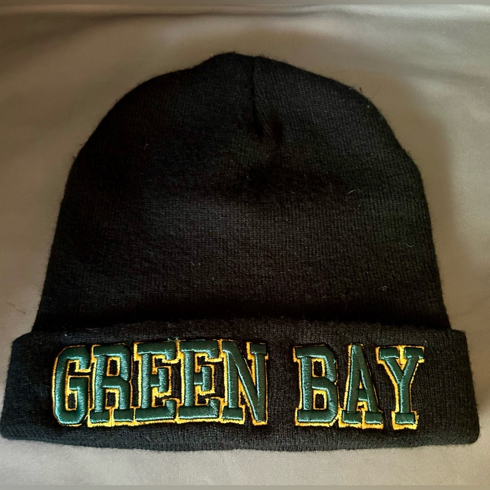 Green Bay Packers hat with 3D lettering